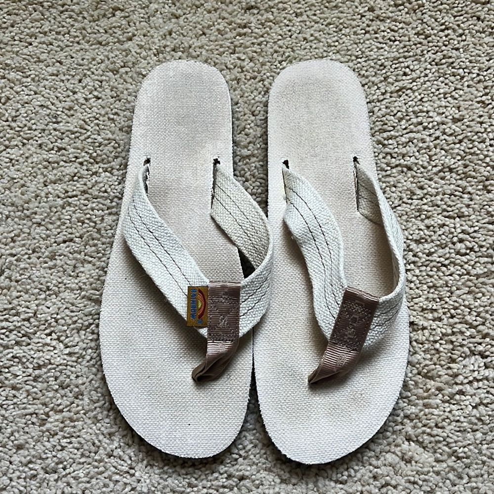Rainbow Flip Flops